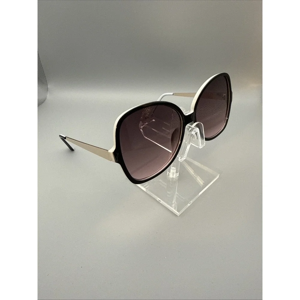 Oversized Baroque Sunglasses Metal White Purple Maximalist Hollywood Polarized